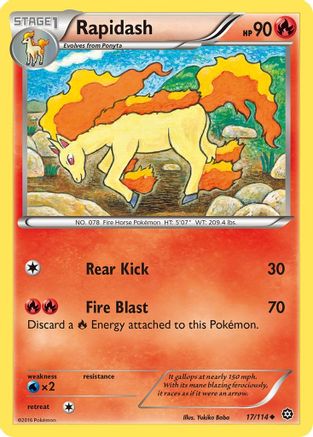 Rapidash (17/114) [XY: Steam Siege]-1