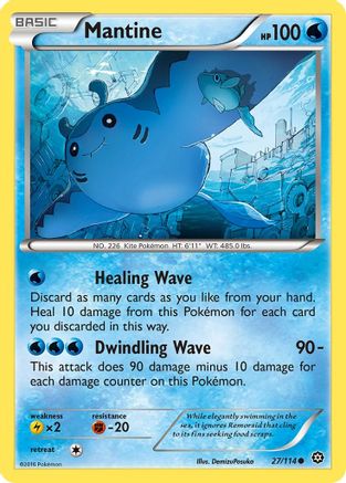 Mantine (27/114) [XY: Steam Siege]-1