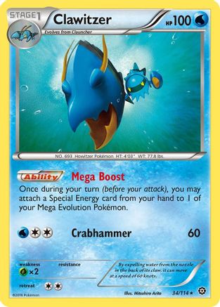 Clawitzer (34/114) [XY: Steam Siege]-1