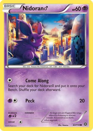 Nidoran (43/114) (Male) [XY: Steam Siege]-1