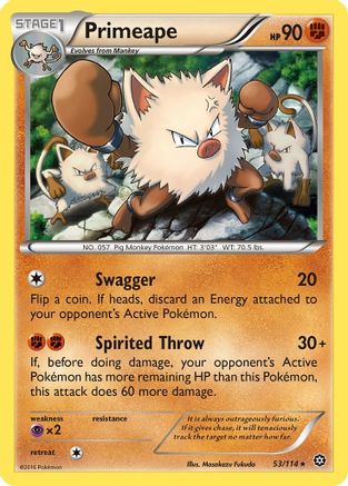 Primeape (53/114) [XY: Steam Siege]-1