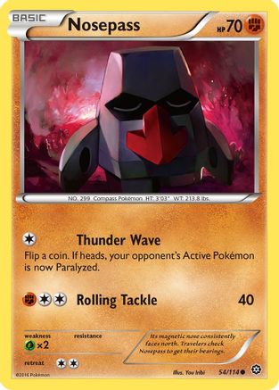 Nosepass (54/114) [XY: Steam Siege]-1