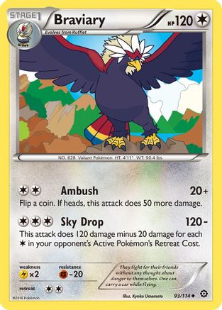 Braviary (93/114) [XY: Steam Siege]-1