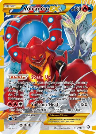 Volcanion EX (115/114) [XY: Steam Siege]-1