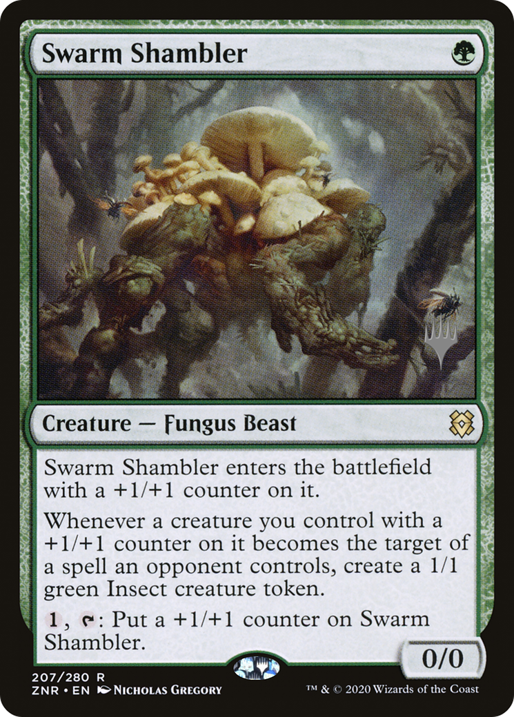 Swarm Shambler (Promo Pack) [Zendikar Rising Promos]-1