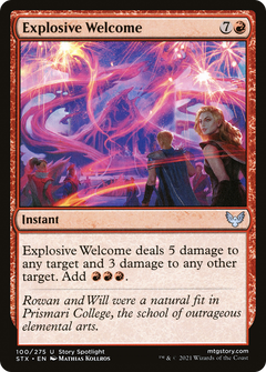 Explosive Welcome [Strixhaven: School of Mages]-1
