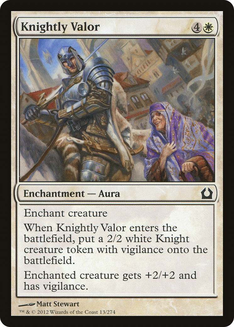 Knightly Valor [Return to Ravnica]-1