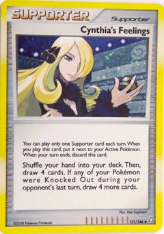 Cynthia's Feelings (131/146) (Cosmos Holofoil) [Diamond & Pearl: Legends Awakened]-1