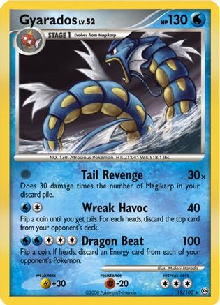 Gyarados (19/100) (Theme Deck Exclusive) [Diamond & Pearl: Stormfront]-1