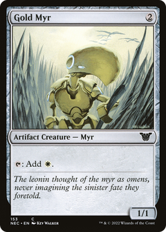 Gold Myr [Kamigawa: Neon Dynasty Commander]-1
