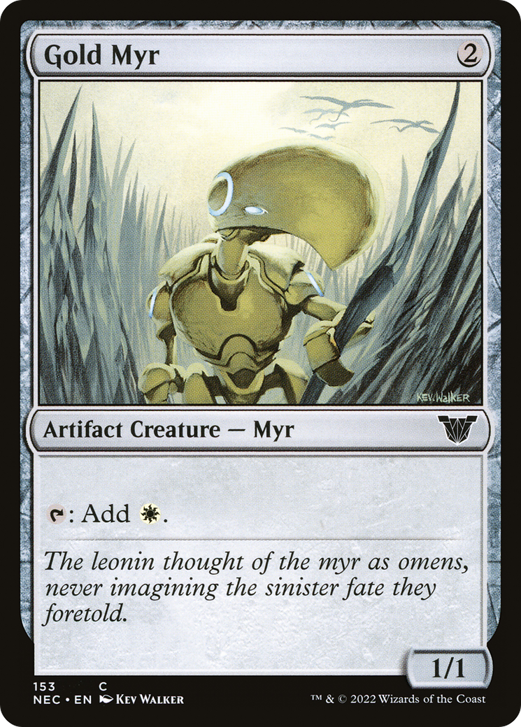 Gold Myr [Kamigawa: Neon Dynasty Commander]-1