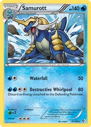 Samurott(41/149) (Theme Deck Exclusive) [Black & White: Boundaries Crossed]-1