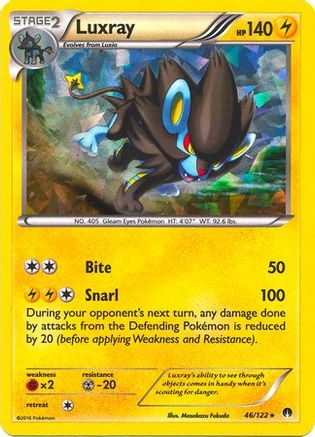 Luxray (46/122) (Cracked Ice Holo) [XY: BREAKpoint]-1