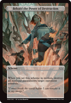 Behold the Power of Destruction (Full Art) [Duskmourn: Archenemy]-1