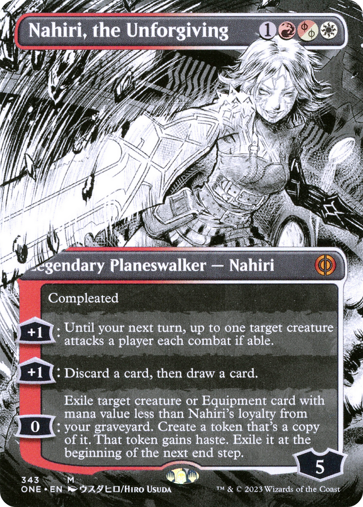 Nahiri, the Unforgiving (Borderless Manga) [Phyrexia: All Will Be One]-1