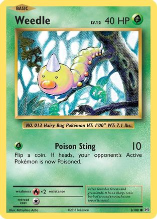 Weedle (5/108) [XY: Evolutions]-1