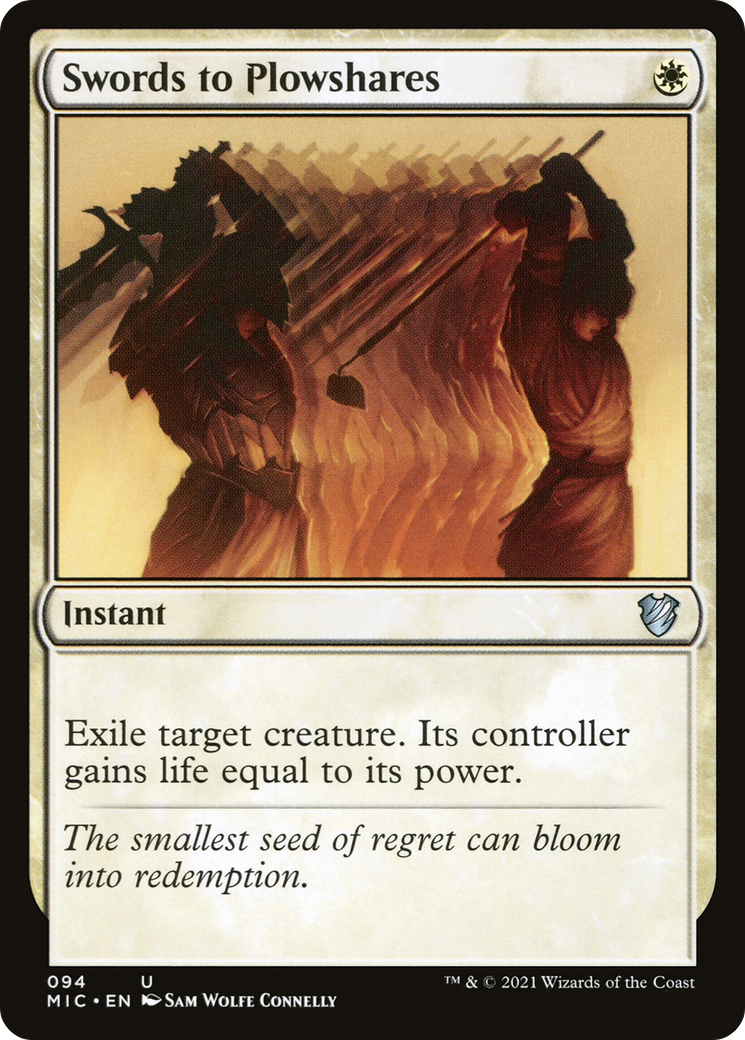Swords to Plowshares [Innistrad: Midnight Hunt Commander]-1