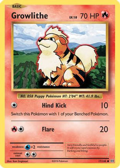 Growlithe (17/108) [XY: Evolutions]-1