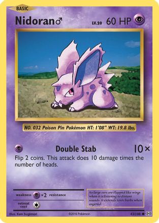 Nidoran (43/108) (Male) [XY: Evolutions]-1