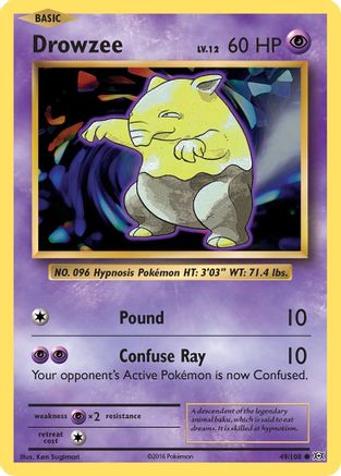 Drowzee (49/108) [XY: Evolutions]-1