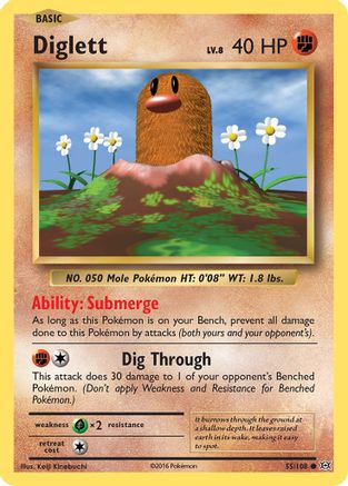 Diglett (55/108) [XY: Evolutions]-1