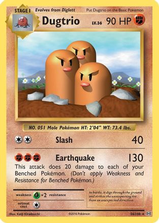 Dugtrio (56/108) [XY: Evolutions]-1