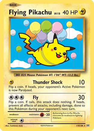Flying Pikachu (110/108) [XY: Evolutions]-1