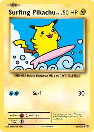 Surfing Pikachu (111/108) [XY: Evolutions]-1