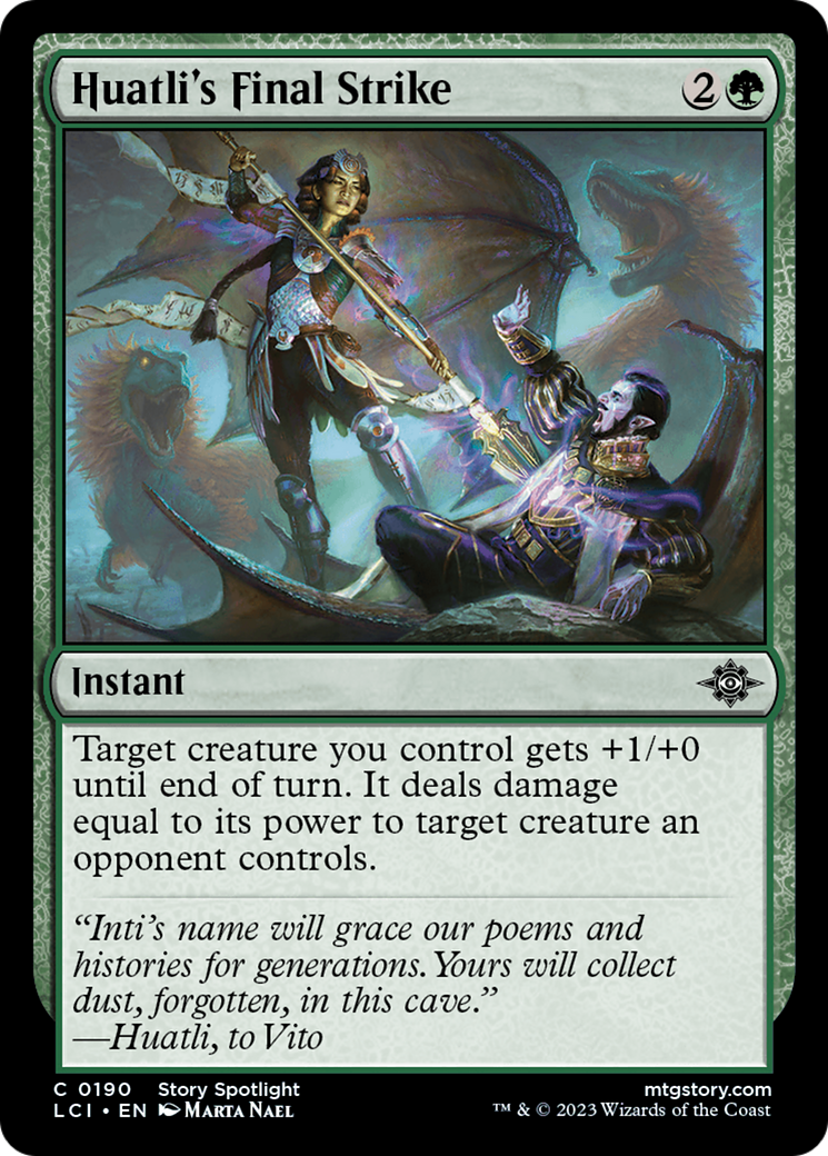 Huatli's Final Strike [The Lost Caverns of Ixalan]-1