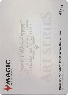 Parnesse, the Subtle Brush // Parnesse, the Subtle Brush (ASNC-045) - New Capenna Art Series (Borderless) Foil-2