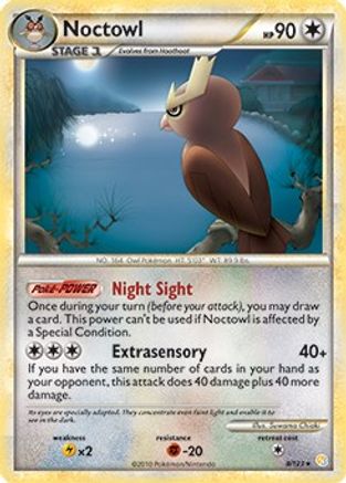 Noctowl (8/123) (Theme Deck Exclusive) [HeartGold & SoulSilver: Base Set]-1