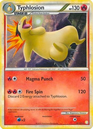 Typhlosion (32/123) (Theme Deck Exclusive) [HeartGold & SoulSilver: Base Set]-1