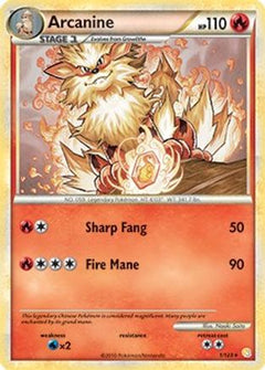 Arcanine (1/123) (Theme Deck Exclusive) [HeartGold & SoulSilver: Base Set]-1