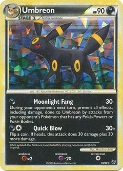 Umbreon (10/90) (Cracked Ice Holo) (Theme Deck Exclusive) [HeartGold & SoulSilver: Undaunted]-1