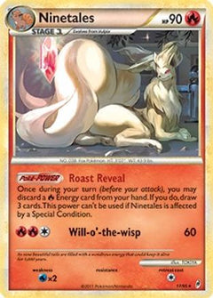 Ninetales (17/95) (Theme Deck Exclusive) [HeartGold & SoulSilver: Call of Legends]-1