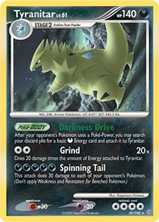 Tyranitar (30/100) (Theme Deck Exclusive) [Diamond & Pearl: Stormfront]-1