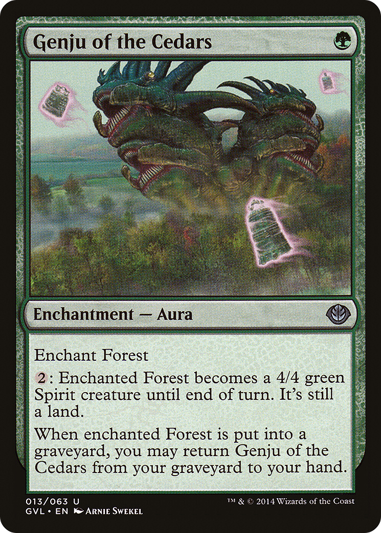 Genju of the Cedars (Garruk vs. Liliana) [Duel Decks Anthology]-1