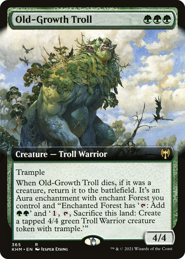 Old-Growth Troll (Extended Art) [Kaldheim]-1