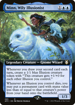 Minn, Wily Illusionist (Extended Art) [Dungeons & Dragons: Adventures in the Forgotten Realms Commander]-1