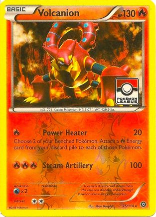 Volcanion (25/114) (League Promo) [XY: Steam Siege]-1