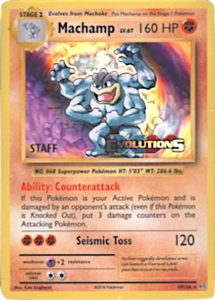 Machamp (59/108) (XY Evolutions Staff Prerelease) [XY: Black Star Promos]-1