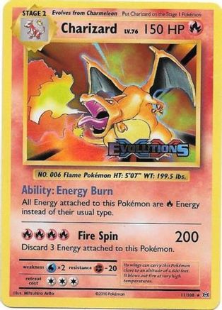 Charizard (11/108) (XY Evolutions Prerelease) [XY: Black Star Promos]-1