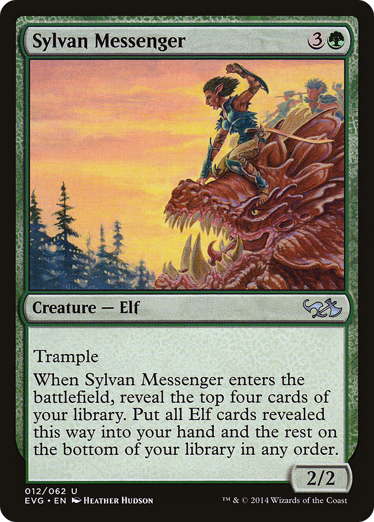 Sylvan Messenger (Elves vs. Goblins) [Duel Decks Anthology]-1
