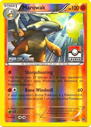 Marowak (78/162) (League Promo 2nd Place) [XY: BREAKthrough]-1