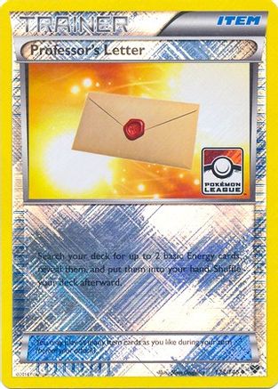 Professor's Letter (123/146) (League Promo) [XY: Base Set]-1