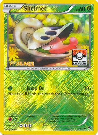 Shelmet (8/111) (League Promo 1st Place) [XY: Furious Fists]-1