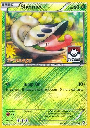 Shelmet (8/111) (League Promo 3rd Place) [XY: Furious Fists]-1