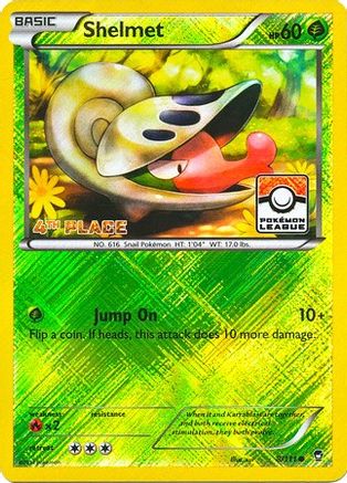 Shelmet (8/111) (League Promo 4th Place) [XY: Furious Fists]-1