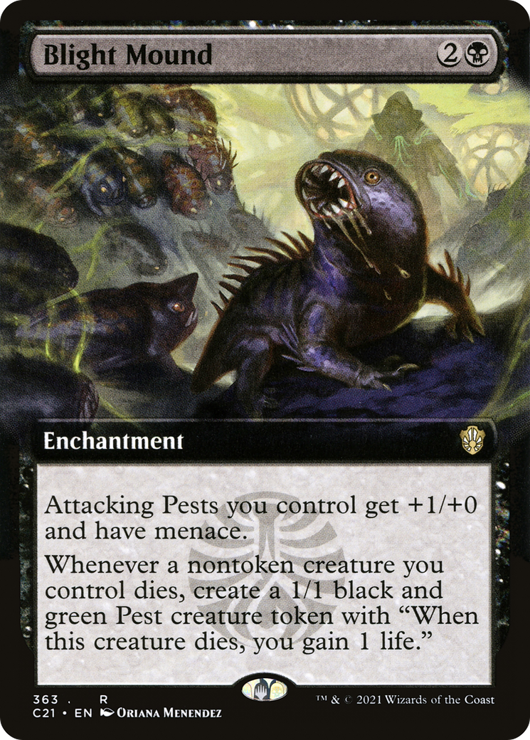 Blight Mound (Extended Art) [Commander 2021]-1