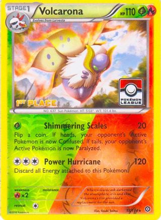 Volcarona (15/114) (League Promo 1st Place) [XY: Steam Siege]-1